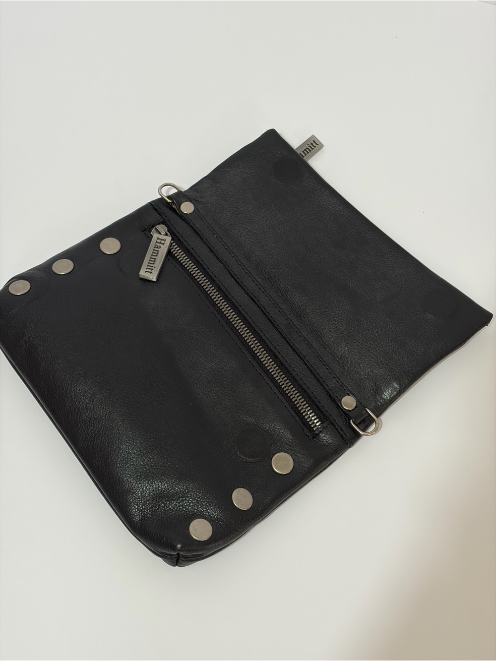 Hammitt VIP Small OG In Black Leather With Brushed Silver Hardware - Picture 7 of 16